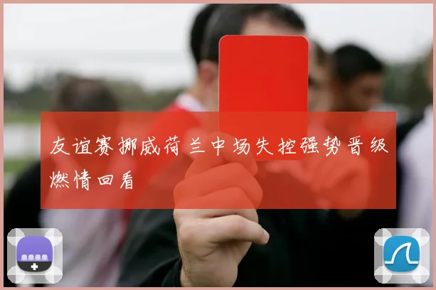 友谊赛挪威荷兰中场失控强势晋级燃情回看